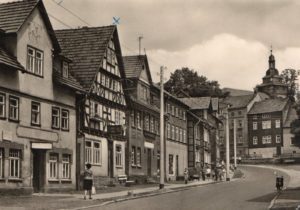 Ansicht der Markstraße Stadtlengsfeld 1967