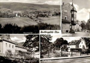 Postkarte um 1970 zeigt Ansichten an der Felda, Diät-Sanatorium, Lanschaft, OBertor mit Türmchen