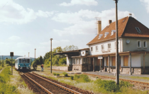 Ansicht alter Bahnhof von Stadtlengsfeld 1997